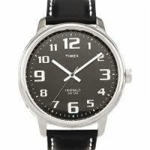 Timex Mens Easy Read Silvertone Dress Watch