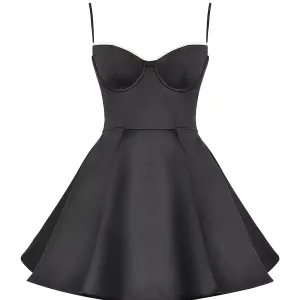 Trend4us Women's Chic Sweetheart Flare Mini Dress