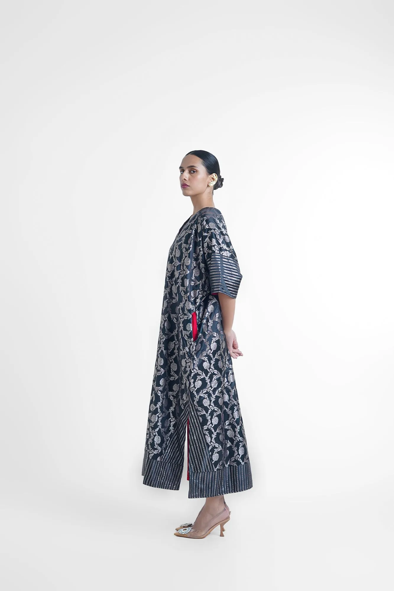 Varga Kaftan Dress In Black