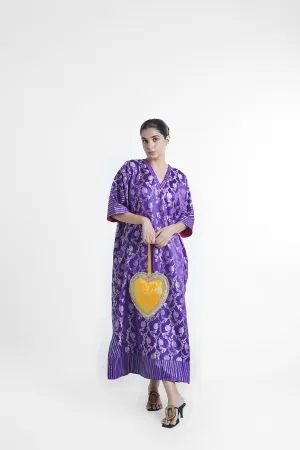 Varga Kaftan Dress In Purple