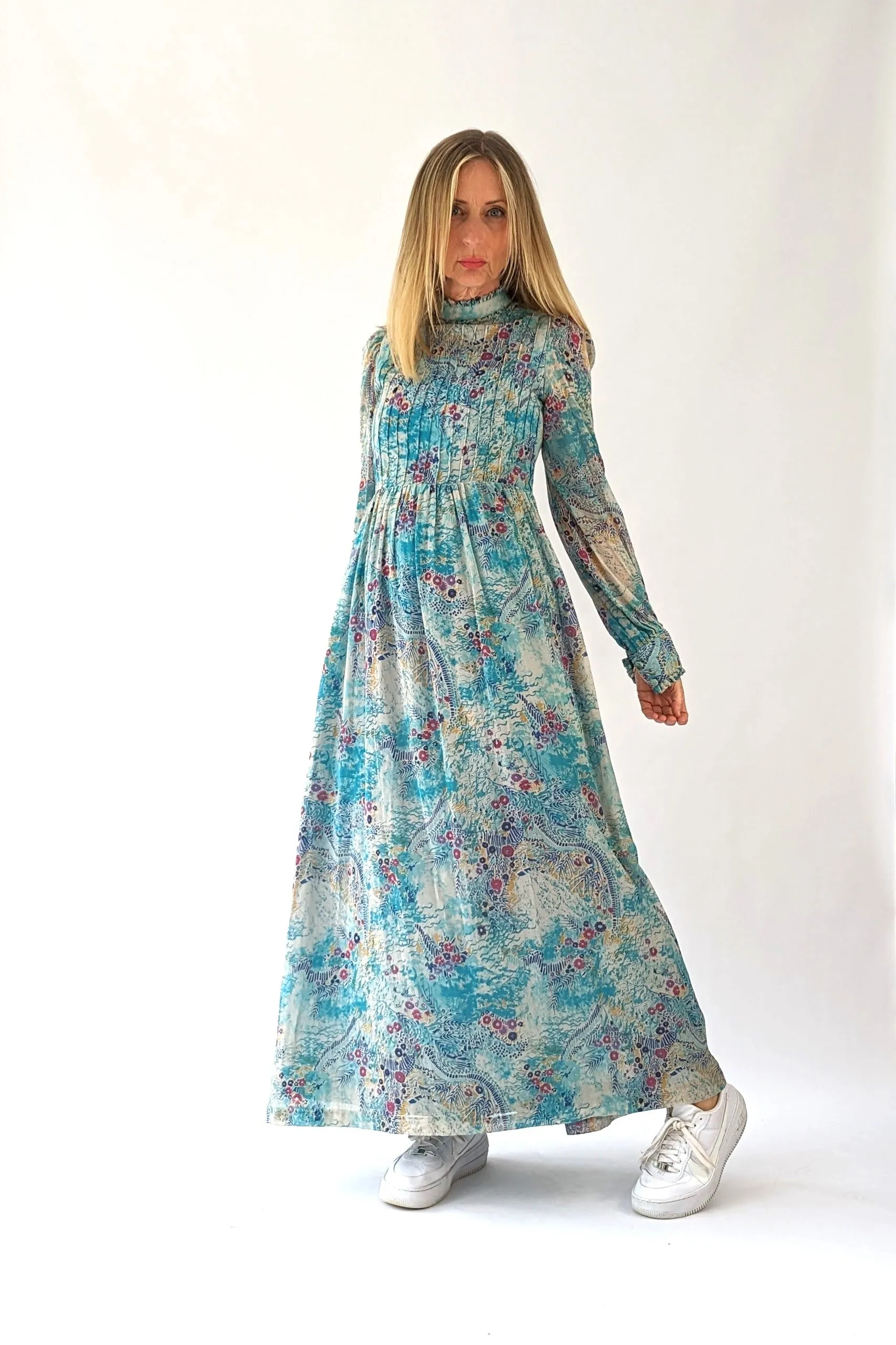 Vintage 70s Prairie Boho Dress