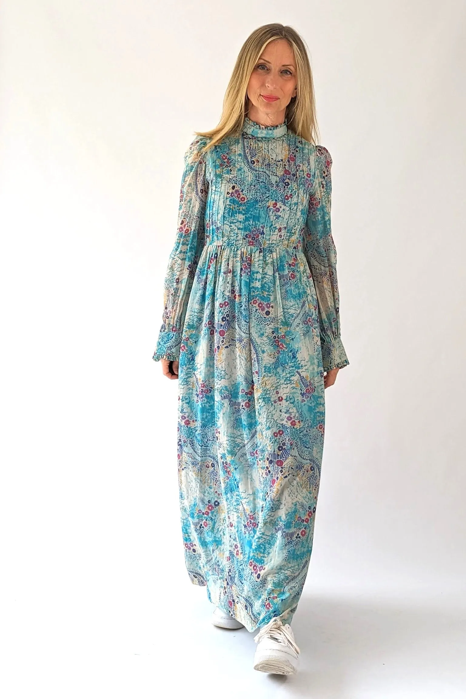 Vintage 70s Prairie Boho Dress