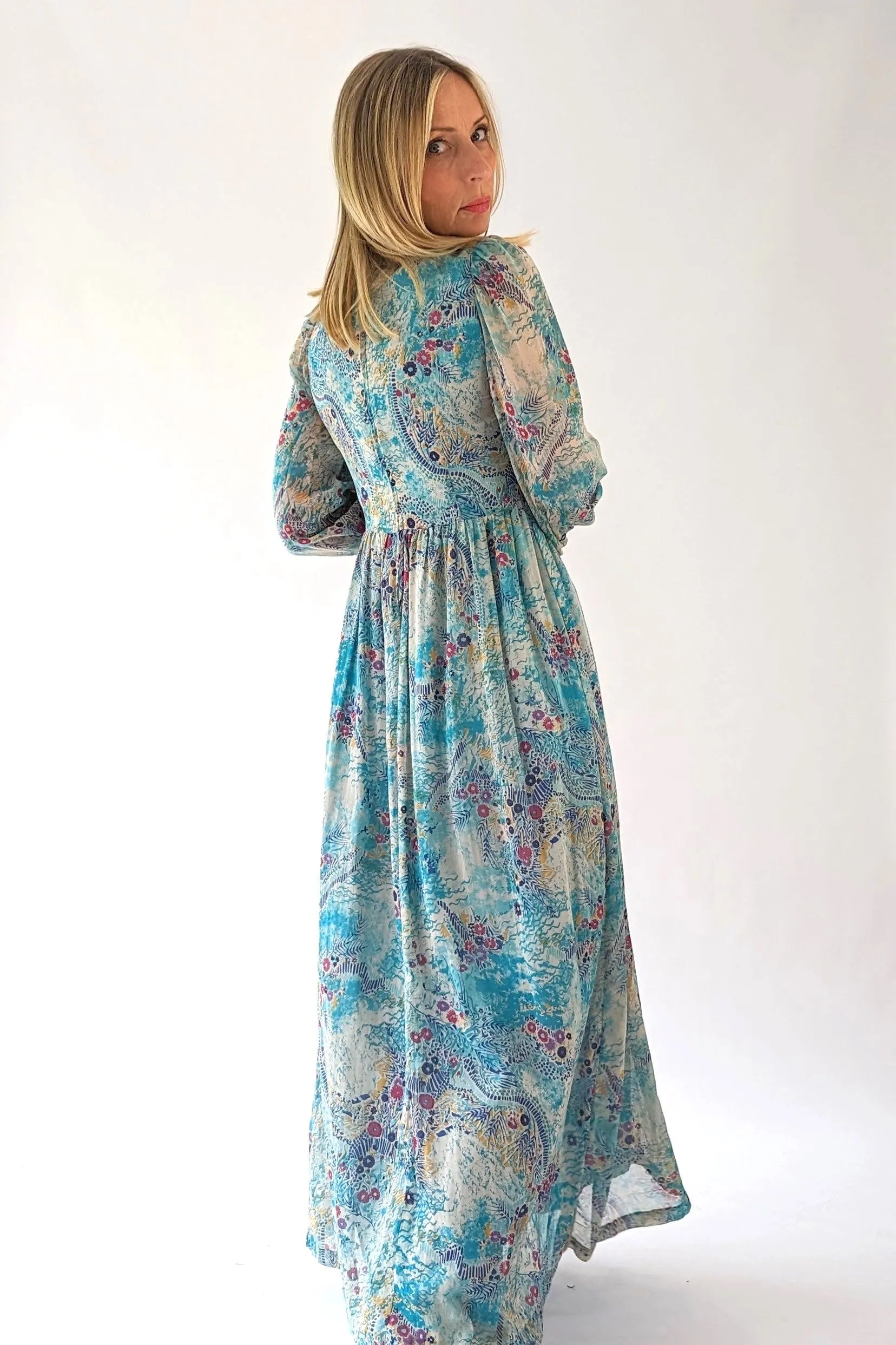 Vintage 70s Prairie Boho Dress