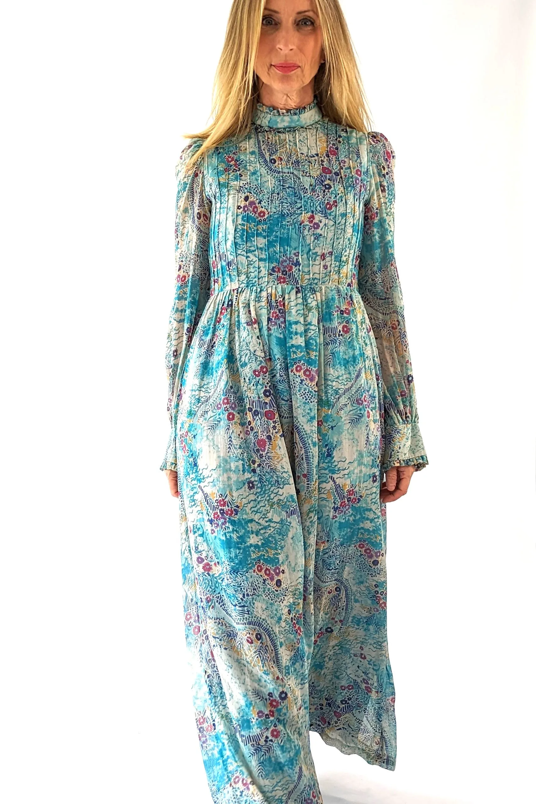 Vintage 70s Prairie Boho Dress