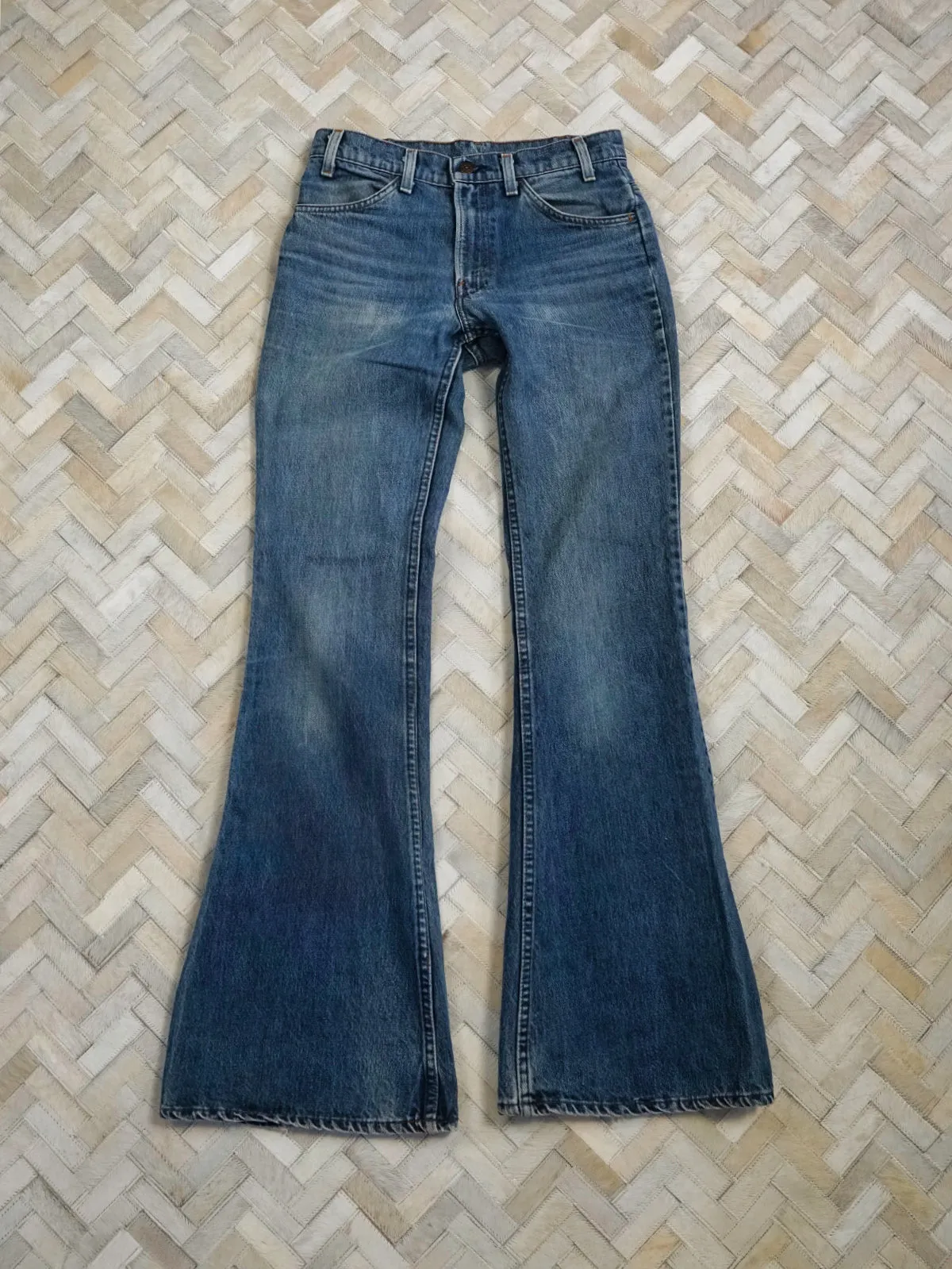 Vintage 80's Levi's 684 Orange Tab Bell Jeans - 28" Waist