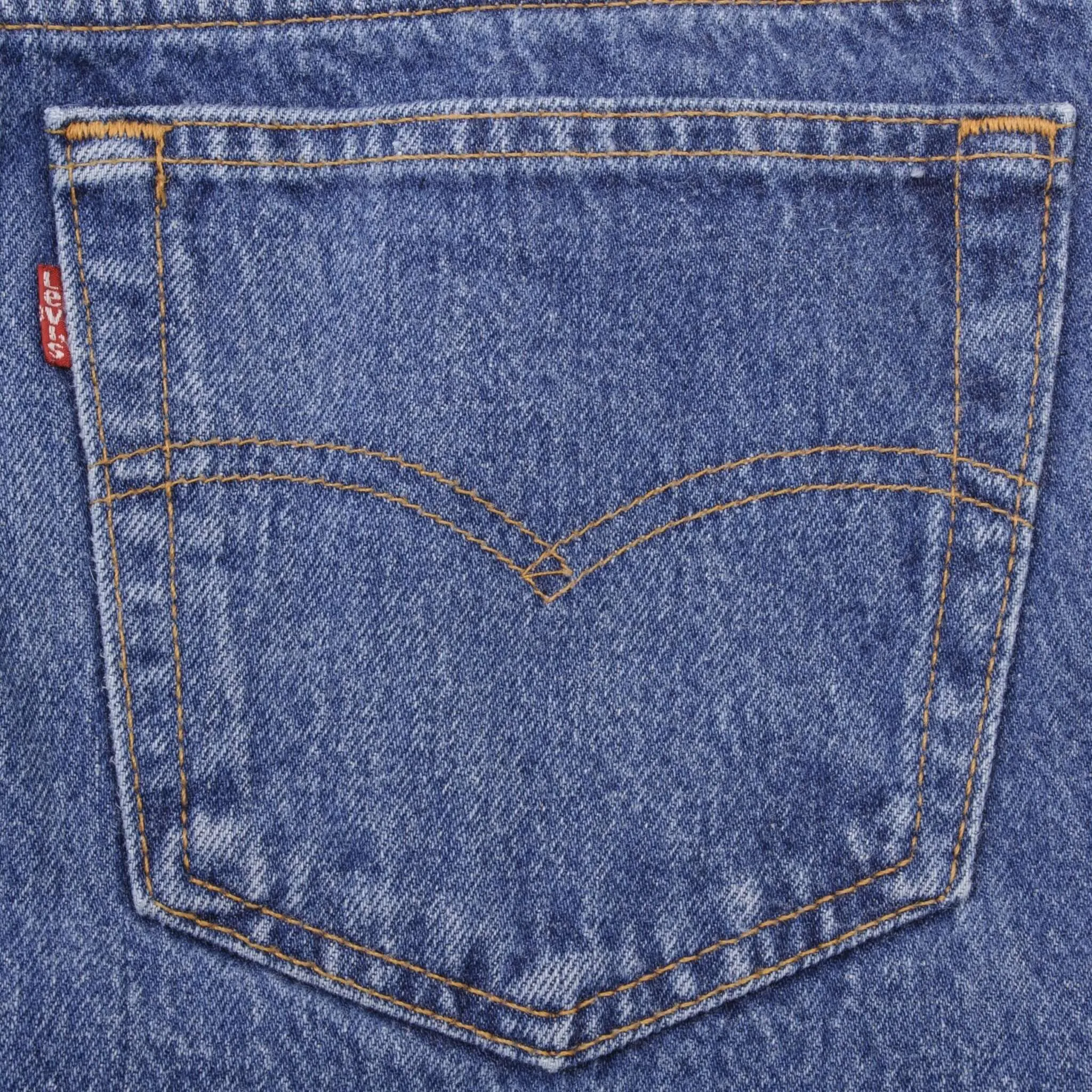 VINTAGE LEVIS 501 JEANS INDIGO 1980S SIZE W34 L33 MADE IN USA