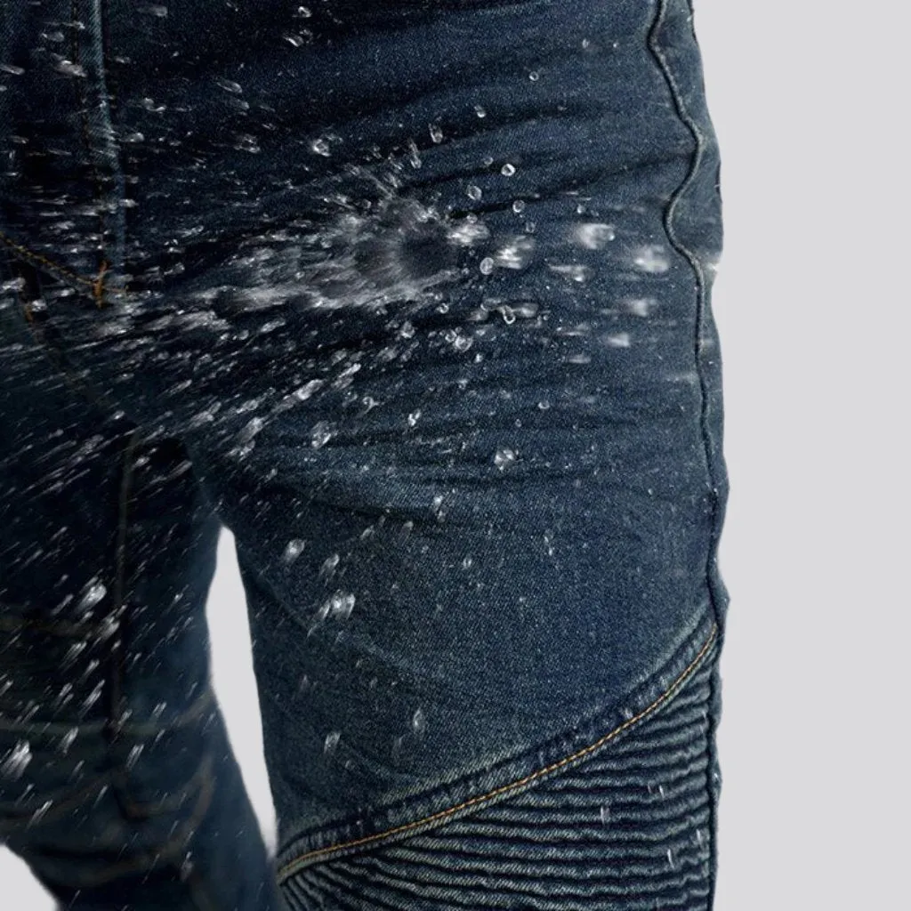 Waterproof motorcycle jeans for men