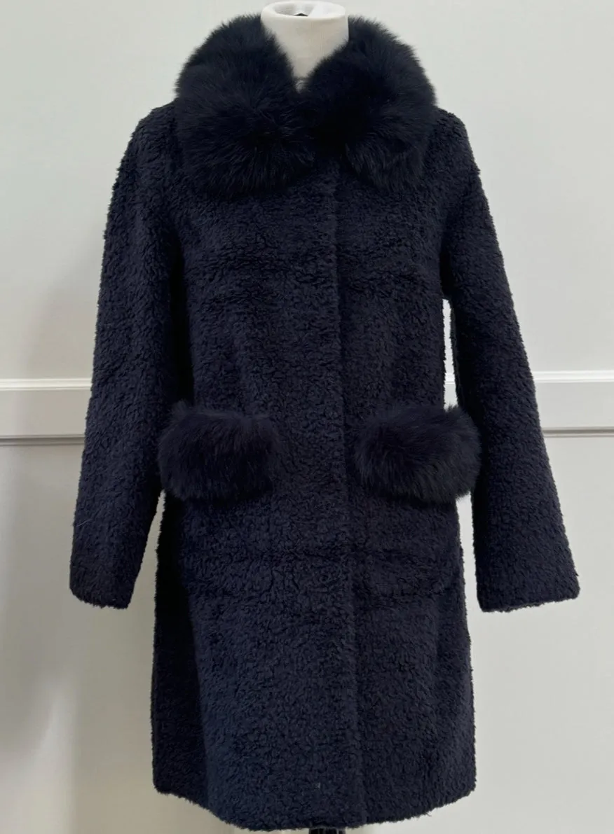 Women’s Long Shearling and Fox Fur Jacket