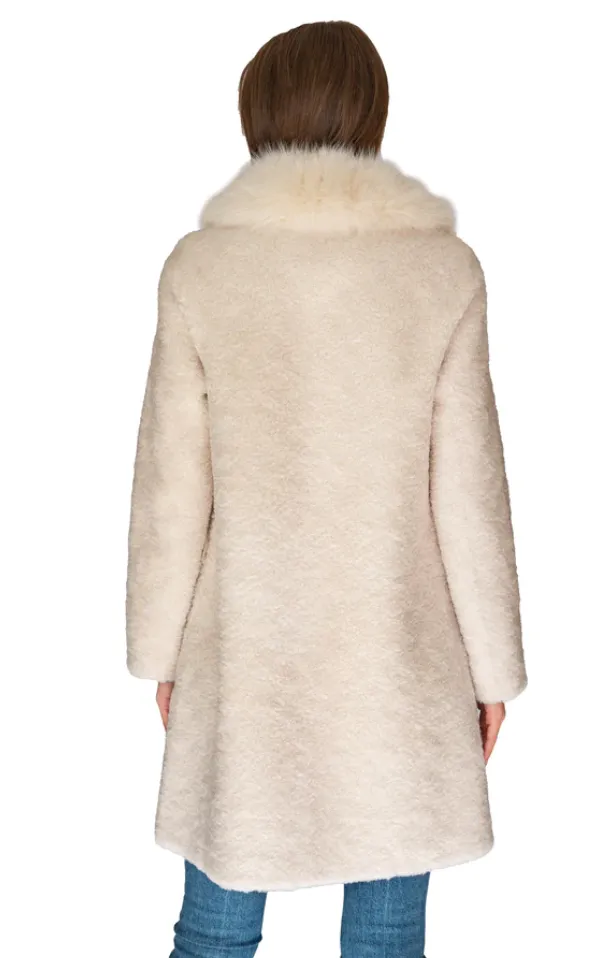 Women’s Long Shearling and Fox Fur Jacket