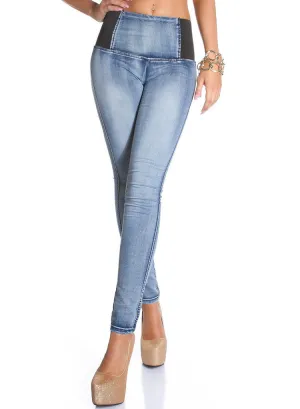 Women’s stretchy Elasticated High waisted Skinny jeans