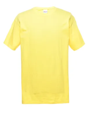 Yellow & Black Printed T-shirt - L